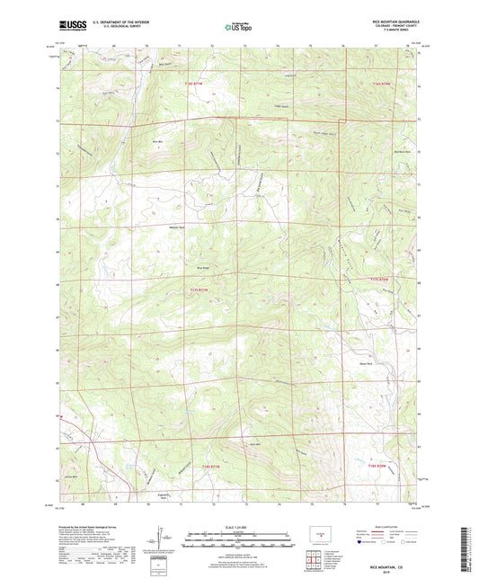 Rice Mountain Colorado US Topo Map Image