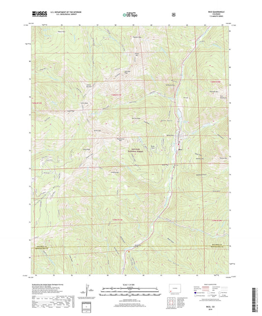 Rico Colorado US Topo Map Image