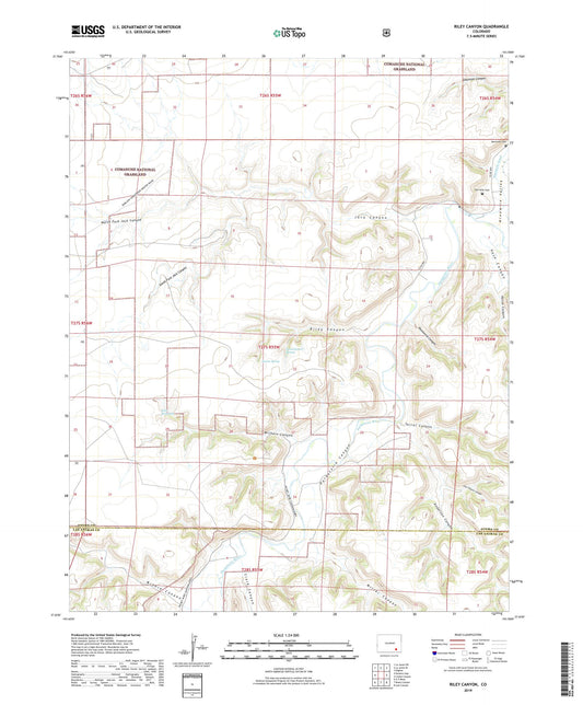 Riley Canyon Colorado US Topo Map Image