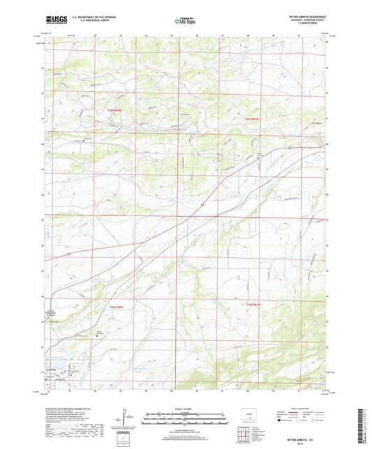 Ritter Arroyo Colorado US Topo Map Image