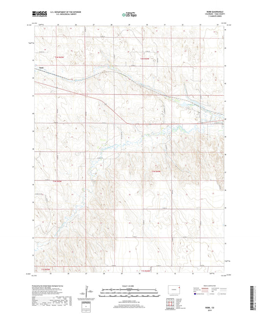 Robb Colorado US Topo Map Image
