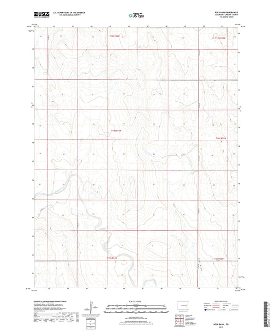 Rock Basin Colorado US Topo Map Image