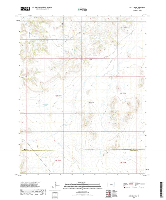 Rock Canyon Colorado US Topo Map Image