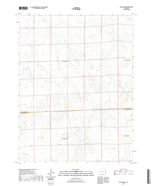 Rock Creek Colorado US Topo Map Image