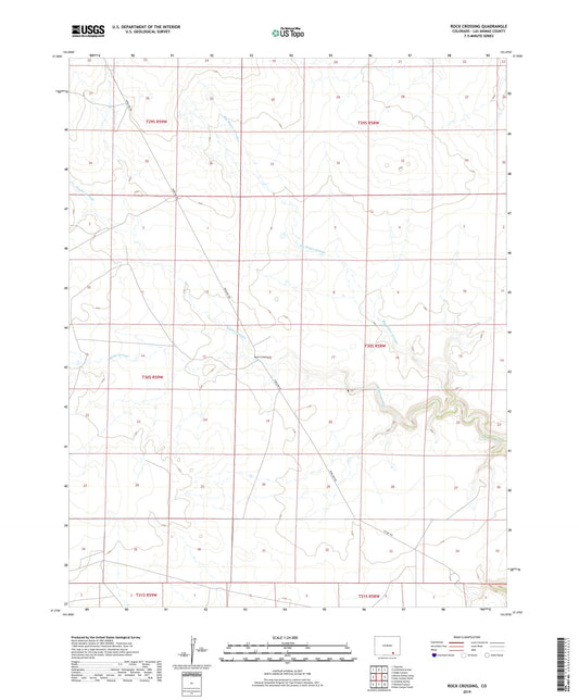 Rock Crossing Colorado US Topo Map Image