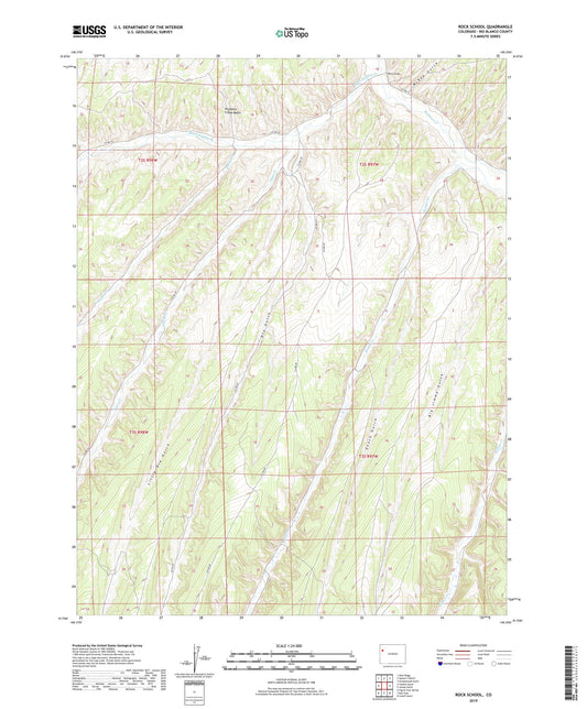 Rock School Colorado US Topo Map Image