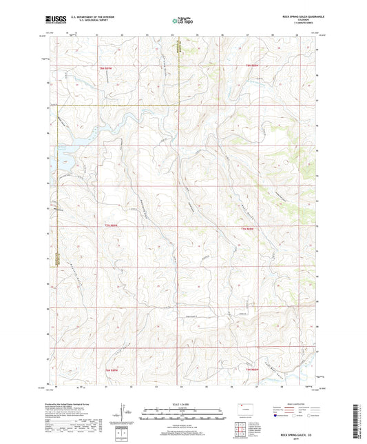 Rock Spring Gulch Colorado US Topo Map Image