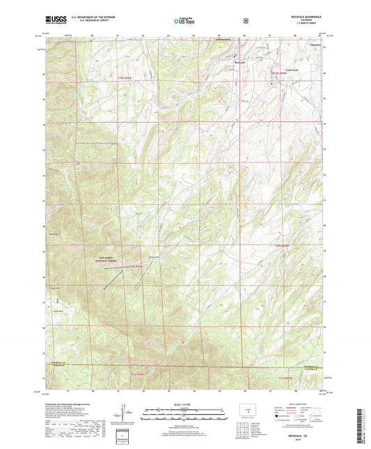 Rockvale Colorado US Topo Map Image