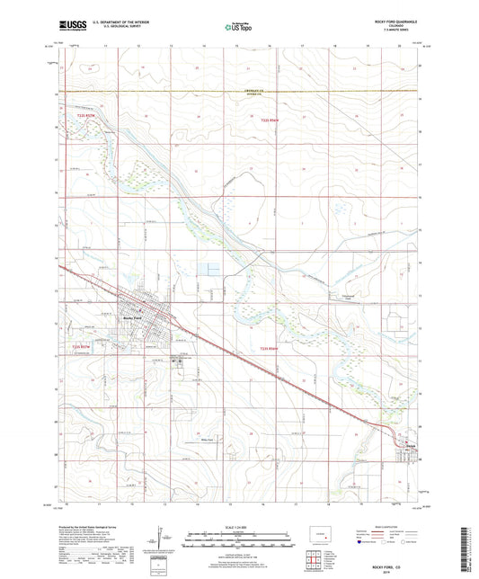 Rocky Ford Colorado US Topo Map Image