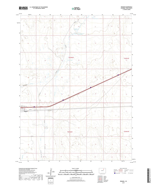 Roggen Colorado US Topo Map Image