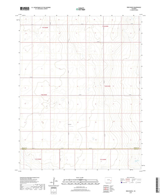 Rose Ranch Colorado US Topo Map Image