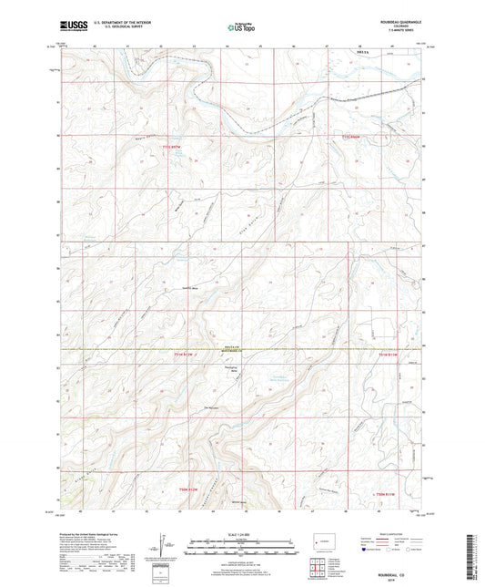 Roubideau Colorado US Topo Map Image
