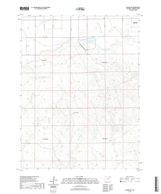 Round Top Colorado US Topo Map Image