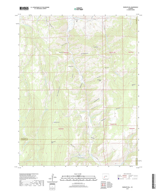 Rudolph Hill Colorado US Topo Map Image