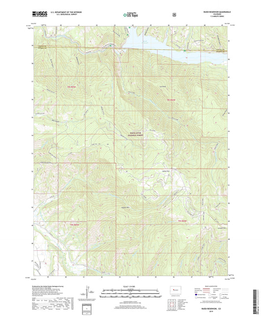 Ruedi Reservoir Colorado US Topo Map Image