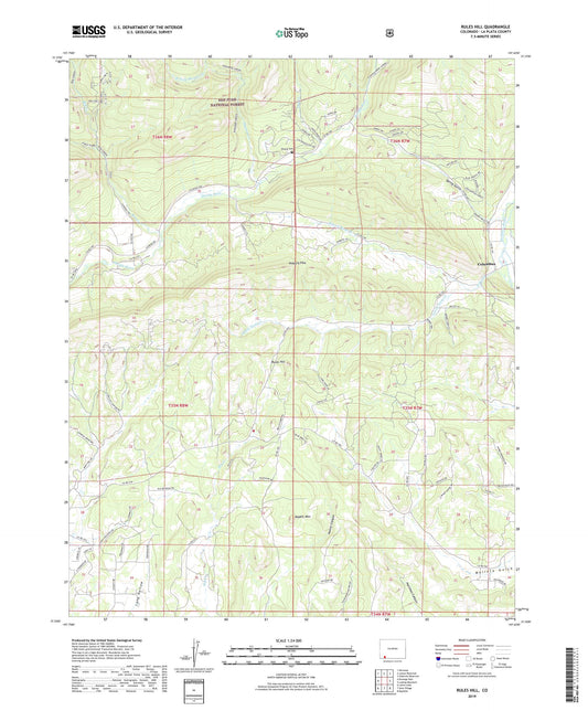 Rules Hill Colorado US Topo Map Image
