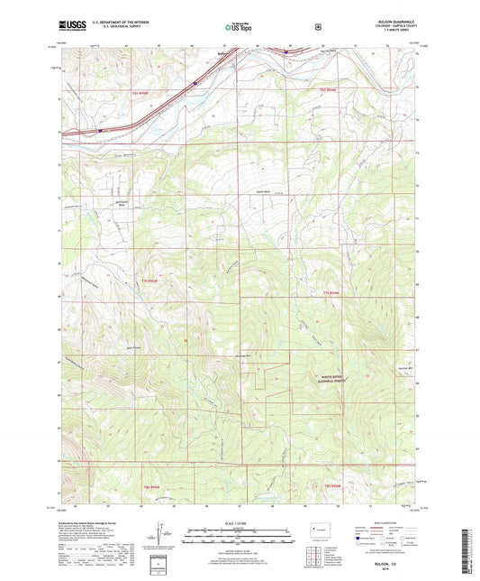 Rulison Colorado US Topo Map Image