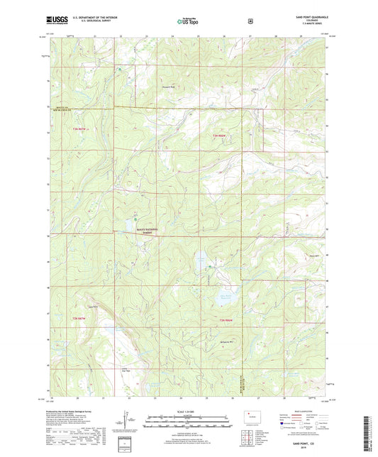 Sand Point Colorado US Topo Map Image