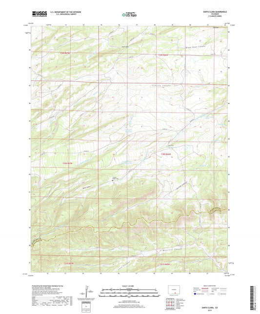 Santa Clara Colorado US Topo Map Image