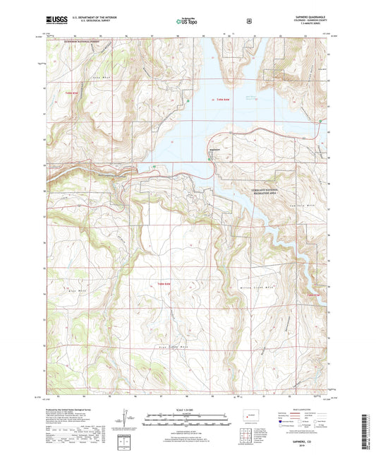 Sapinero Colorado US Topo Map Image