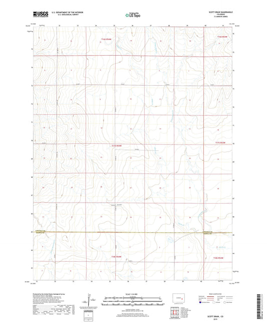 Scott Draw Colorado US Topo Map Image
