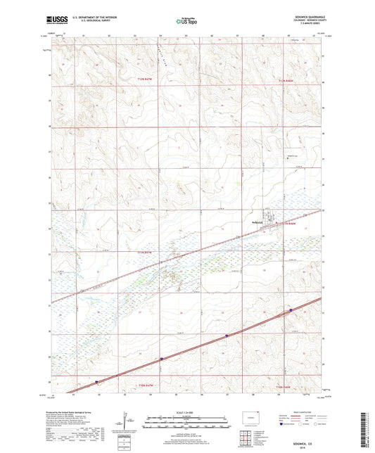 Sedgwick Colorado US Topo Map Image