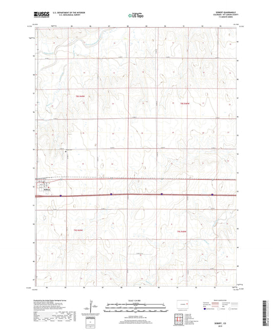 Seibert Colorado US Topo Map Image