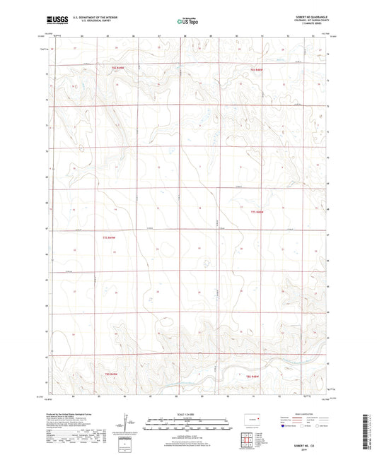 Seibert NE Colorado US Topo Map Image
