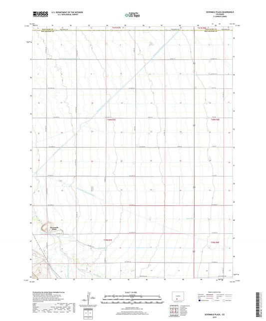 Sevenmile Plaza Colorado US Topo Map Image