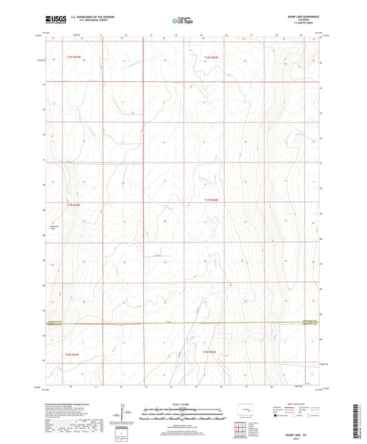 Sharp Lake Colorado US Topo Map Image