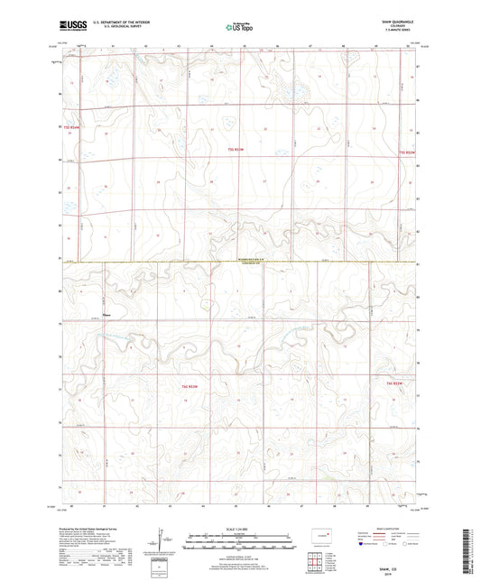 Shaw Colorado US Topo Map Image