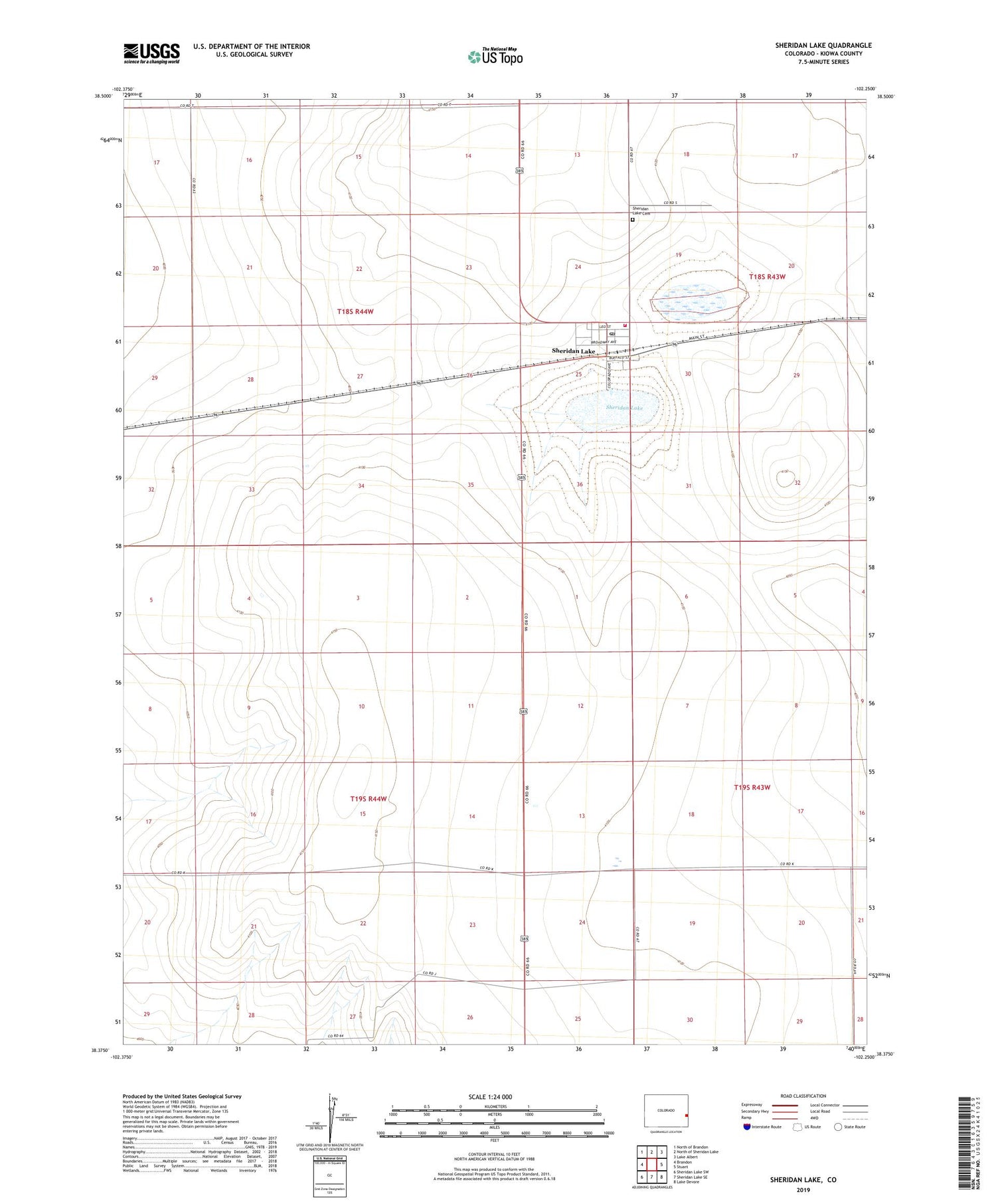 Sheridan Lake Colorado US Topo Map Image