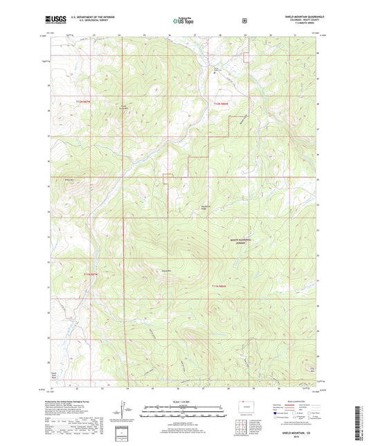 Shield Mountain Colorado US Topo Map Image