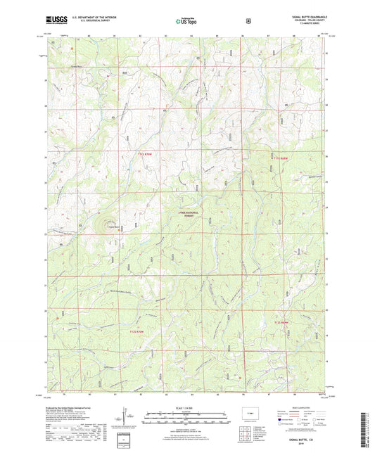 Signal Butte Colorado US Topo Map Image