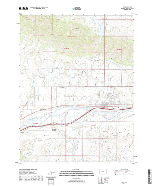 Silt Colorado US Topo Map Image