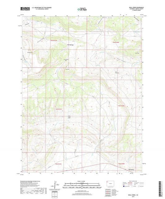 Skull Creek Colorado US Topo Map Image