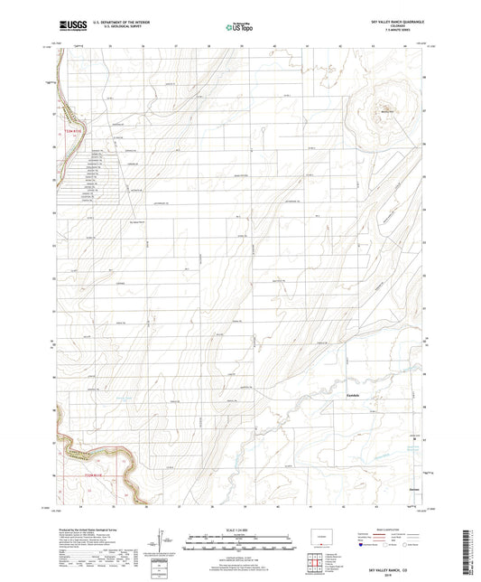 Sky Valley Ranch Colorado US Topo Map Image