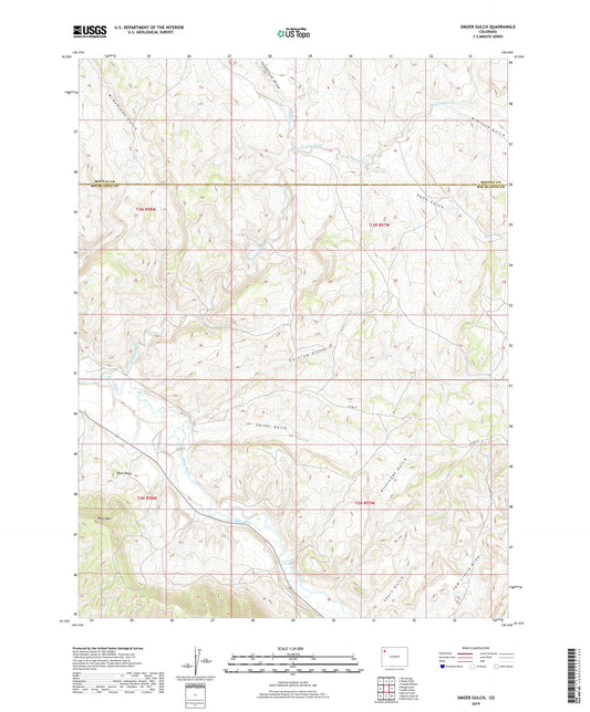 Smizer Gulch Colorado US Topo Map Image