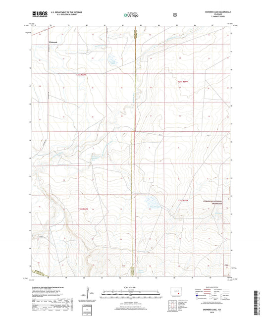 Snowden Lake Colorado US Topo Map Image