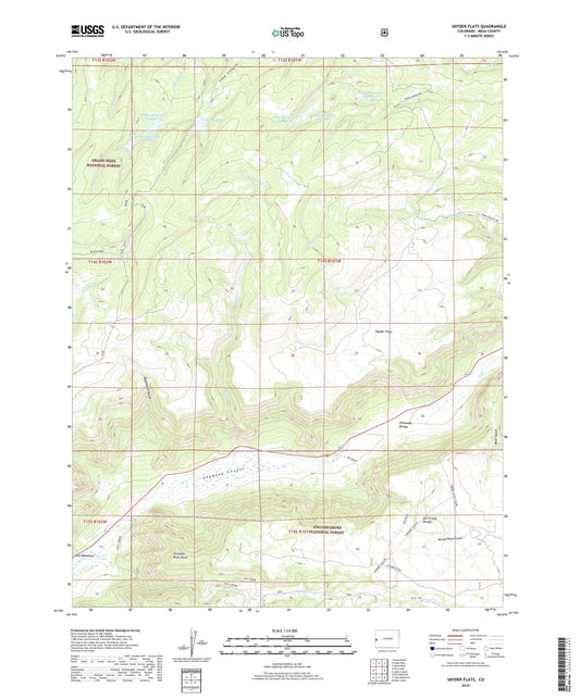 Snyder Flats Colorado US Topo Map Image