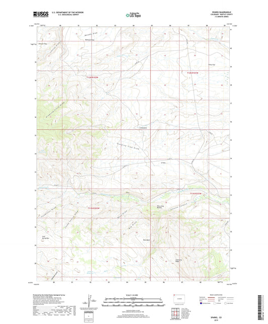 Sparks Colorado US Topo Map Image
