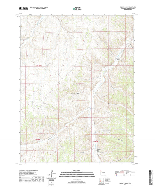 Square S Ranch Colorado US Topo Map Image