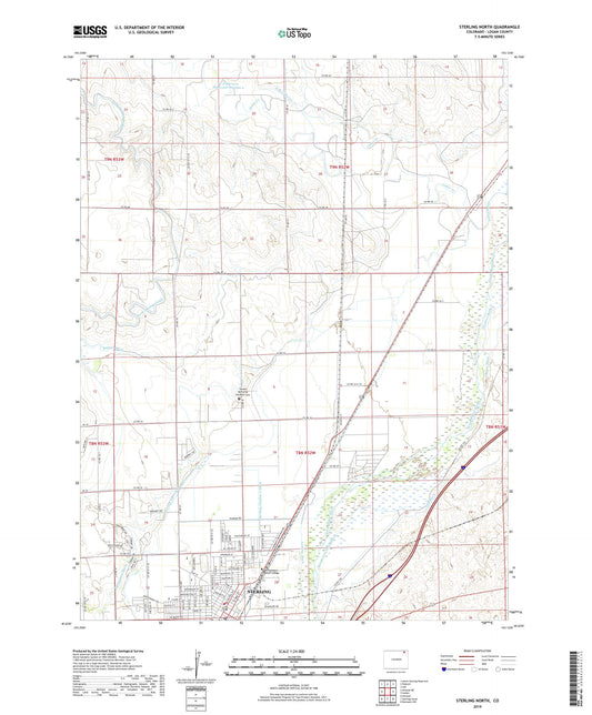 Sterling North Colorado US Topo Map Image