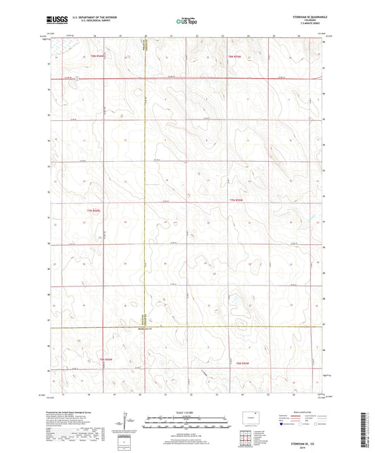 Stoneham SE Colorado US Topo Map Image