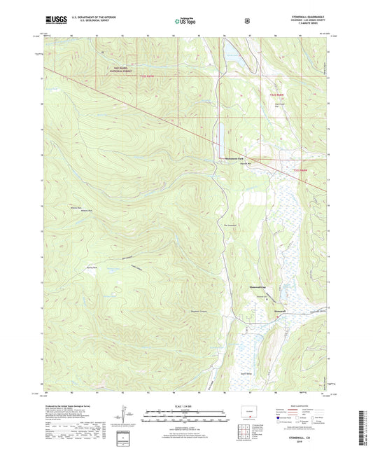 Stonewall Colorado US Topo Map Image