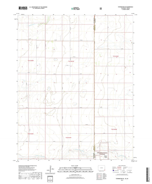 Stonington SE Colorado US Topo Map Image