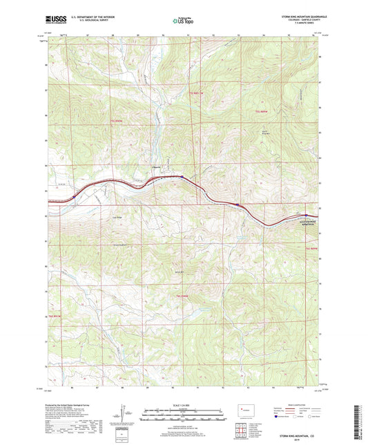 Storm King Mountain Colorado US Topo Map Image