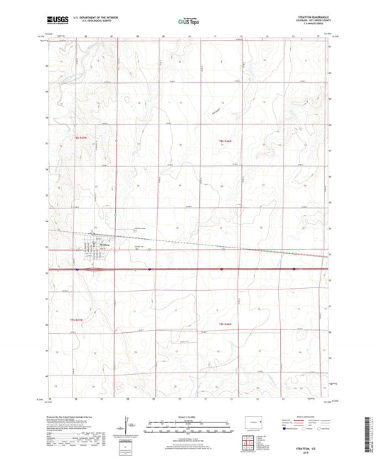 Stratton Colorado US Topo Map Image