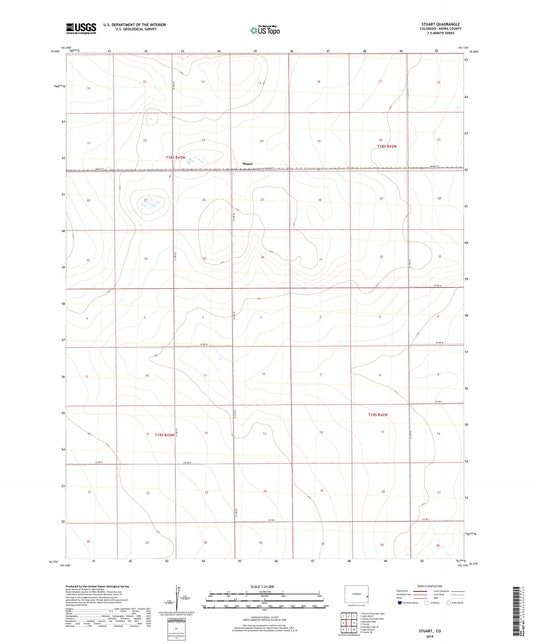 Stuart Colorado US Topo Map Image