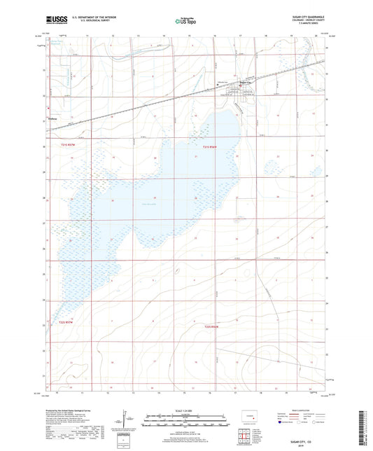 Sugar City Colorado US Topo Map Image